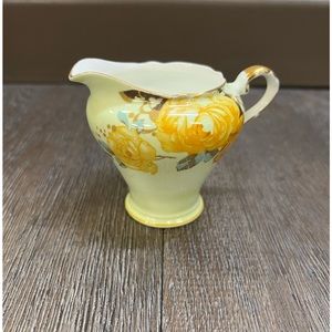 RARE Vintage Aynsley yellow rose creamer